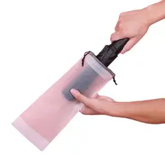 GENERICO - 6u Funda Guarda Paraguas Impermeable Bolsa Cordón Transporte