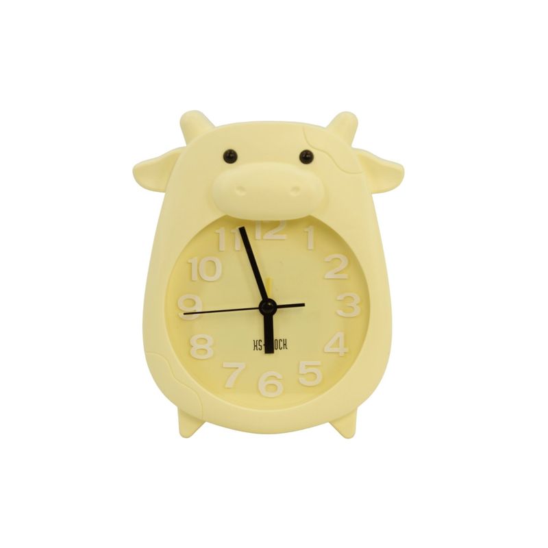 GENERICO - Reloj Despertador Animado Infantil Vacas Colores