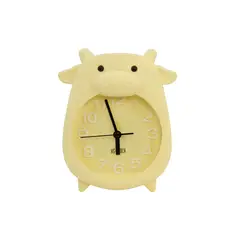 GENERICO - Reloj Despertador Animado Infantil Vacas Colores