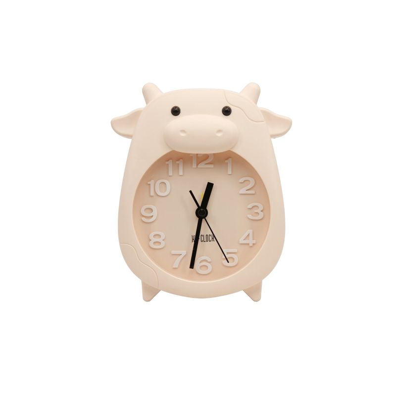 GENERICO - Reloj Despertador Animado Infantil Vacas Colores