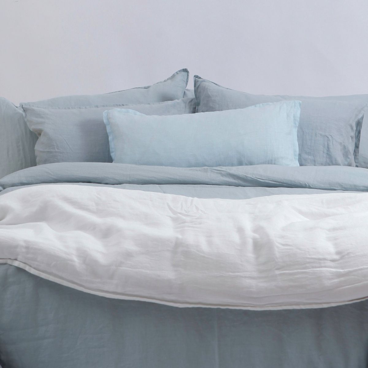 NATURALINO - Funda Cojín Chillan Celeste - Naturalino