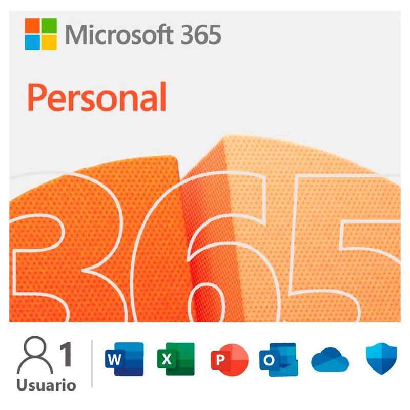 MICROSOFT - Microsoft Office 365 Personal 3264 Bits 1 Usuario ESD 1 año
