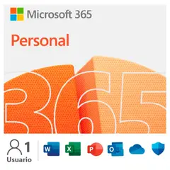 MICROSOFT - Office 365 Personal 3264 Bits 1 Usuario ESD 1 año