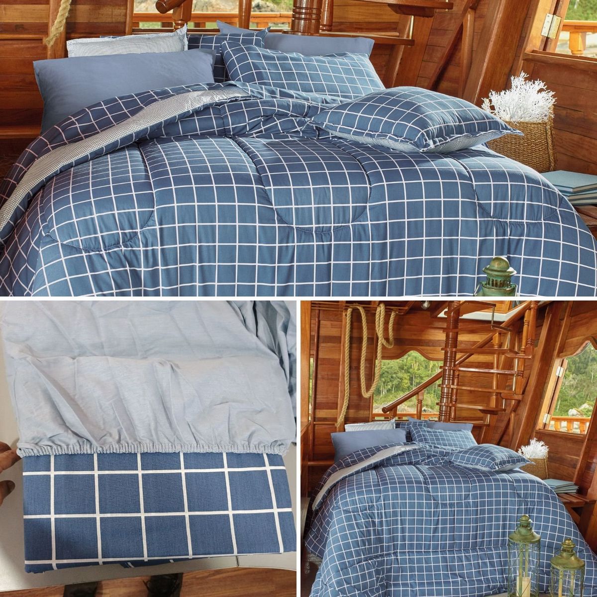 TEKA - Juego de Sabanas 3 Piezas 1 Plazas DIAMANTE NETUNO