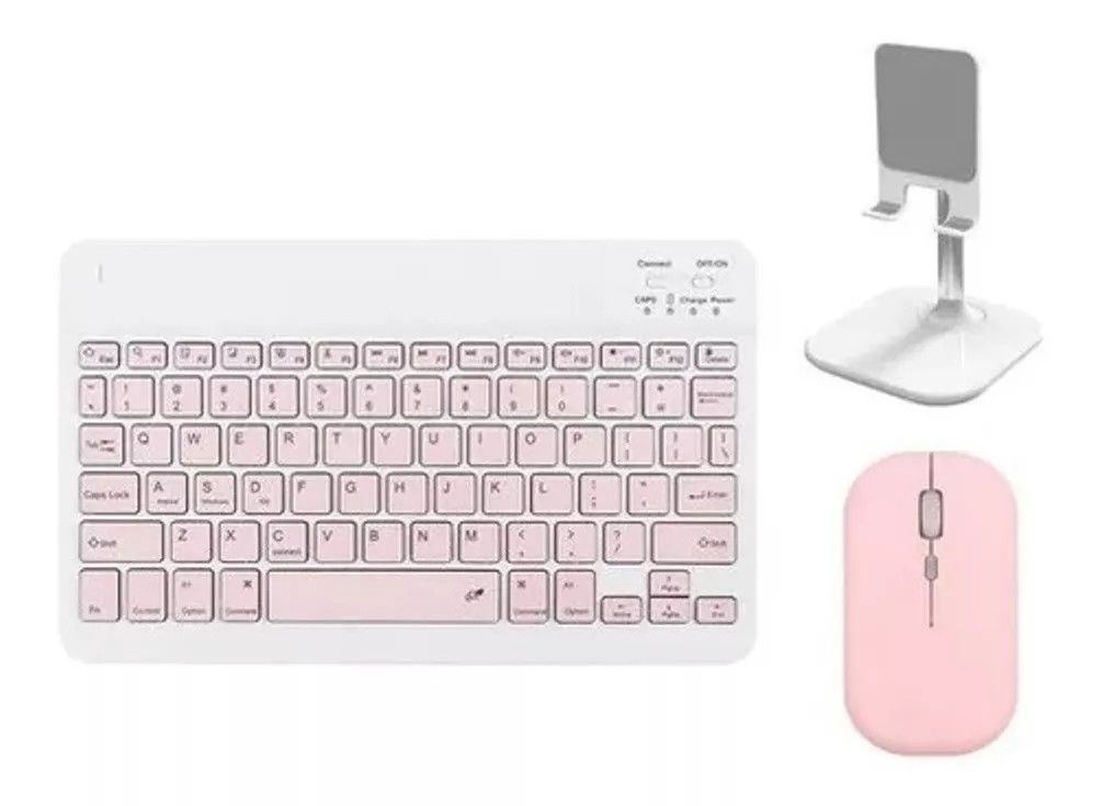 Kit De Teclado Bluetooth Con Ratón Soporte Teléfonotablet