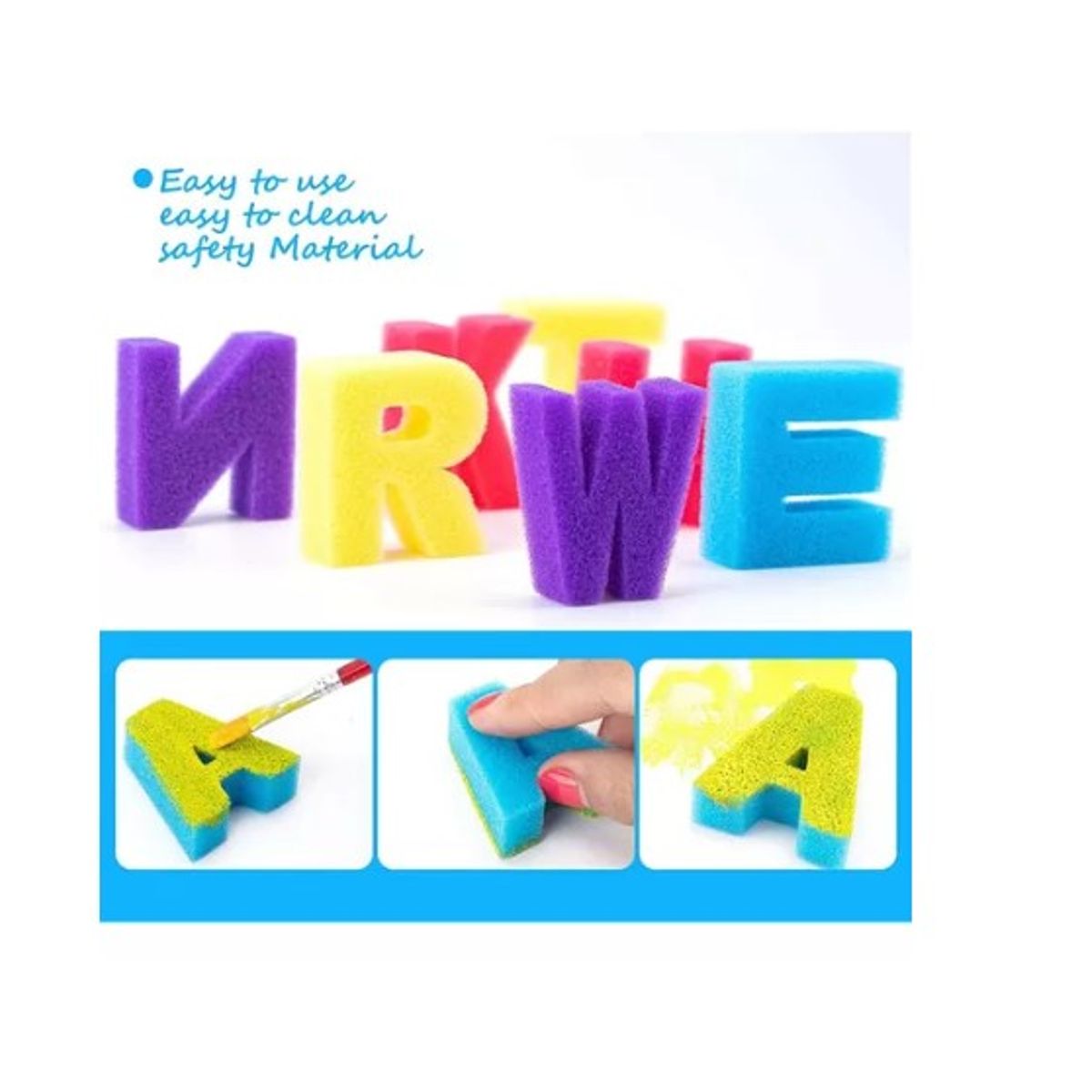 ESHOPANGIE - Set De Arte 51 Pzs Para Pintar Para Niños Esponjas Figuras