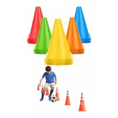 GENERICO - 10 Conos De Entrenamiento 18cm Crossfit Deporte/ Trafico
