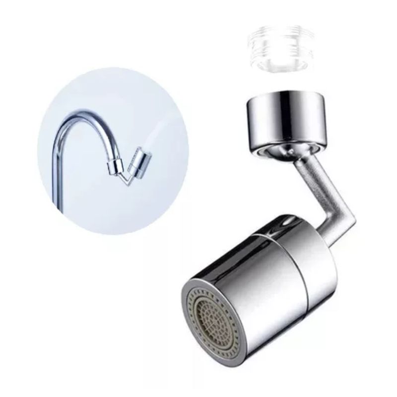 GENERICO - Cabezal Aireador Grifo Universal 720° Filtro Baño Cocina