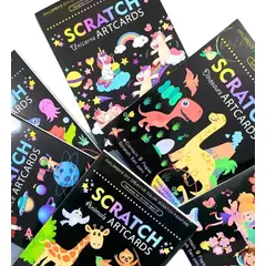 GENERICO - Libreta Artística Scratch Multicolor Doble Diseño Por Hoja