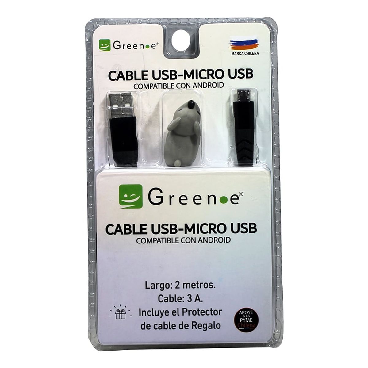 GREEN E - Cable USB a Micro USB  2MTS