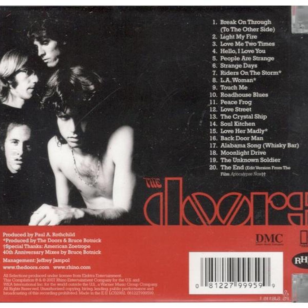 HITWAY MUSIC - DOORS - THE VERY BEST OF - CD HITWAY MUSIC