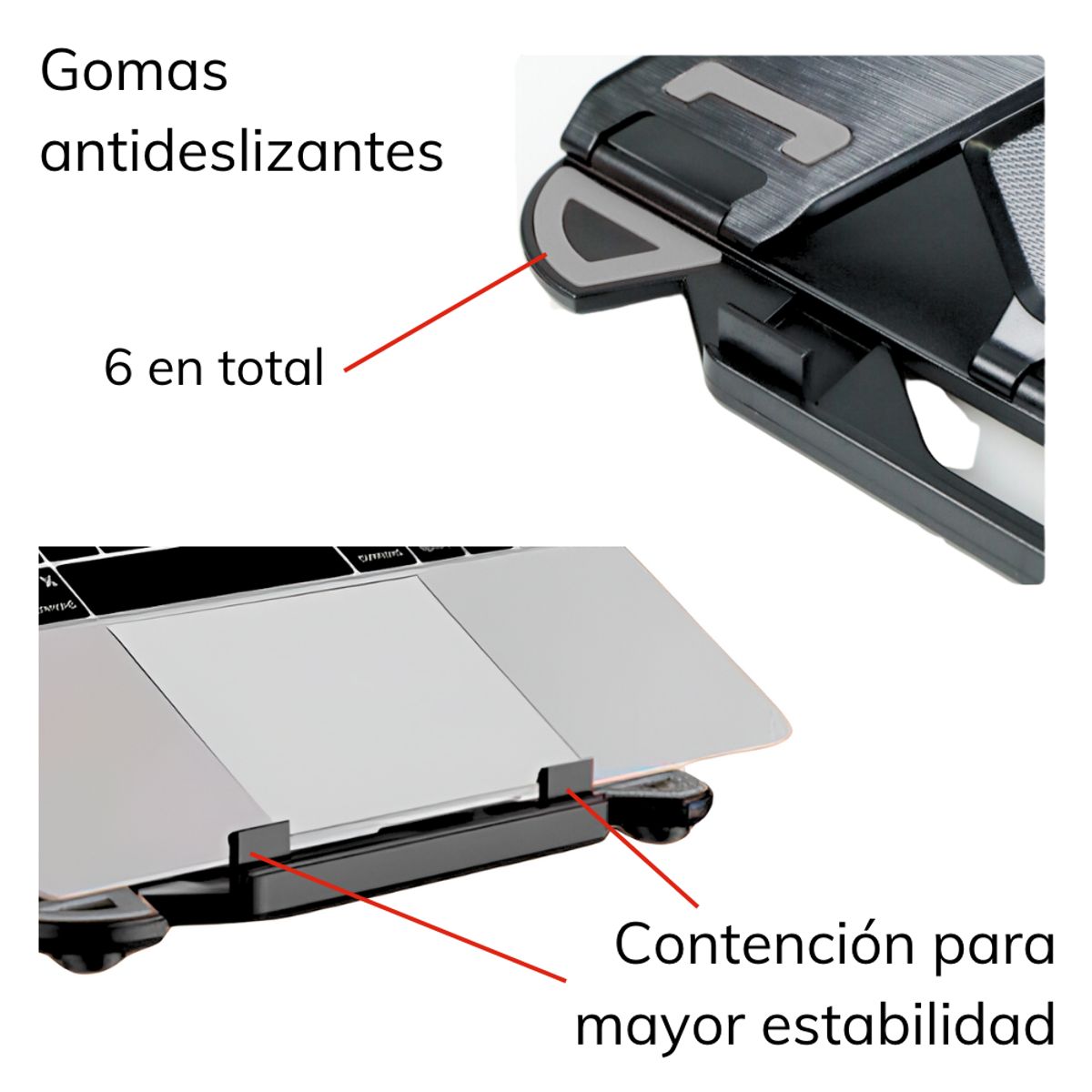 GENERICO - Soporte Base Notebook Y Celular Ajustable 17 Pulgadas