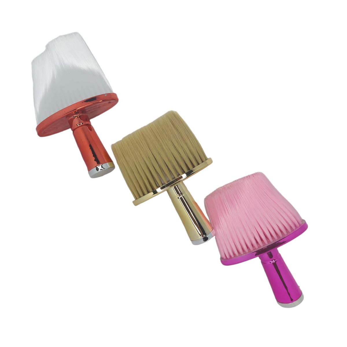 GENERICO - Bota Pelo Brocha Plana Barbero Peluquería Color Metálico