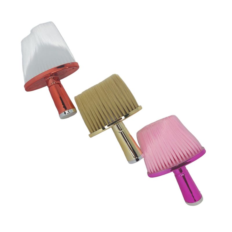 GENERICO - Bota Pelo Brocha Plana Barbero Peluquería Color Metálico