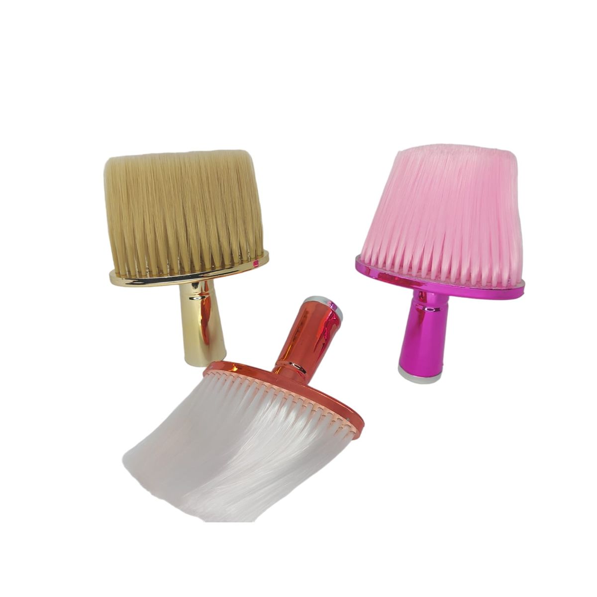 GENERICO - Bota Pelo Brocha Plana Barbero Peluquería Color Metálico