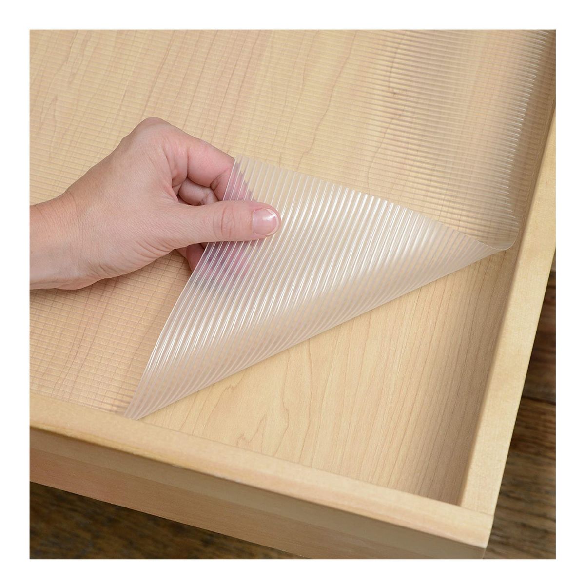 CONTACT - Vinilo cubre cajón estante no adhesivo transparente 04F-C8S01x2