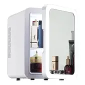 MUNDO MAGIA - Mini Refrigerador Con Espejo Skincare 8 Litros