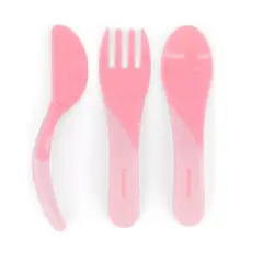 TWISTSHAKE - Cubiertos de Aprendizaje 6m+ para Bebés Rosado
