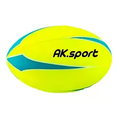 AK SPORT - Balón Rugby Numero 5 Amarillo