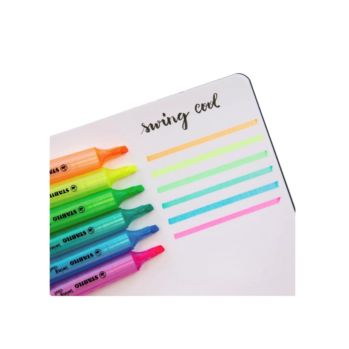 STABILO - Destacador Resaltador 6 Colores Fluor Swing Cool Stabilo