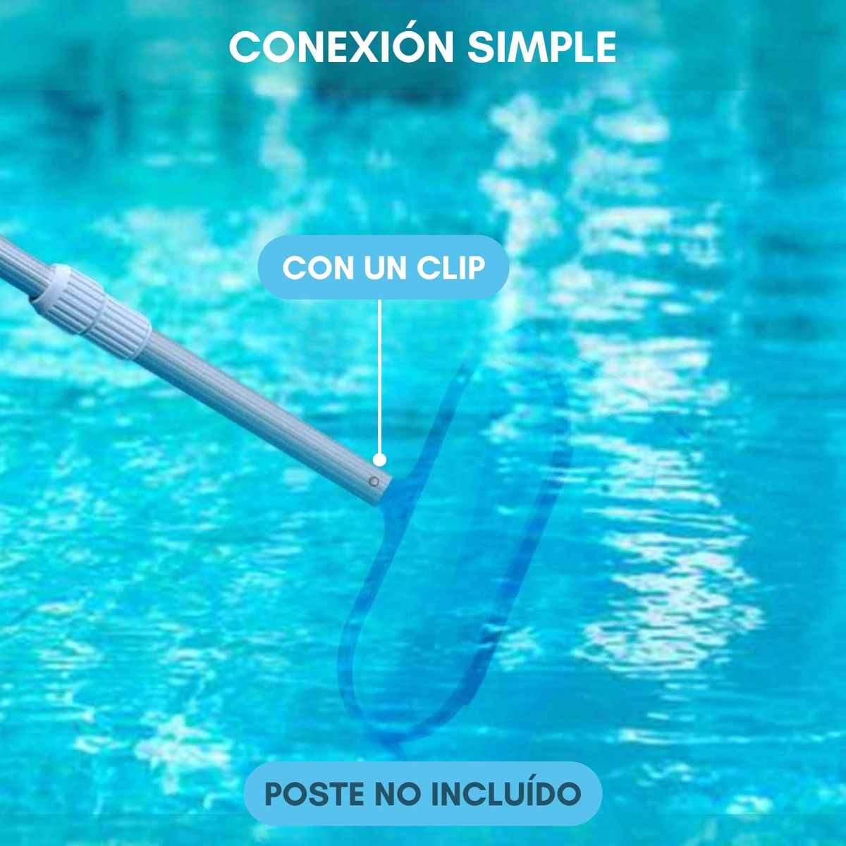 GENERICO - Malla Recogedor De Fondo Plastico Piscina Saca Hojas