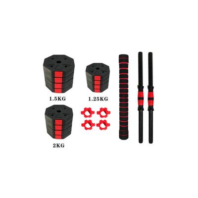 Imagen 2 del producto Mancuernas Ajustables Set 20kg 3 En 1 + Barra + Kettlebell