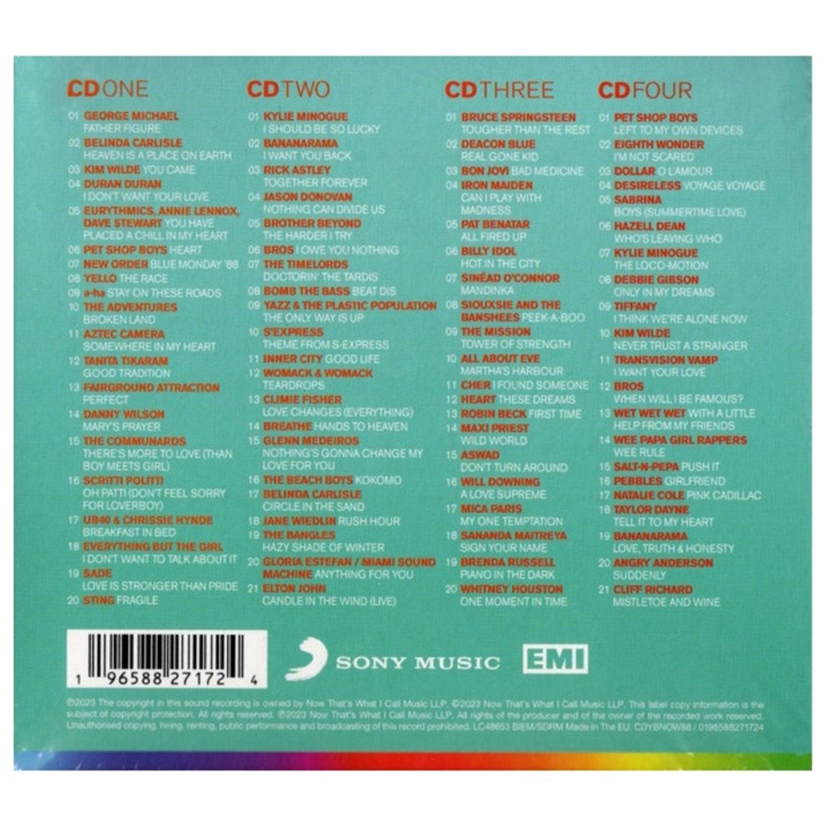 HITWAY MUSIC - NOW YEARBOOK 1988 - VARIOUS (3CD) - CD HITWAY MUSIC