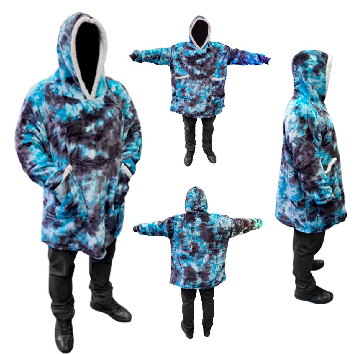 GENERICO - Poncho Chiporro Frazada Sherpa De Felpa Con Capucha Invierno