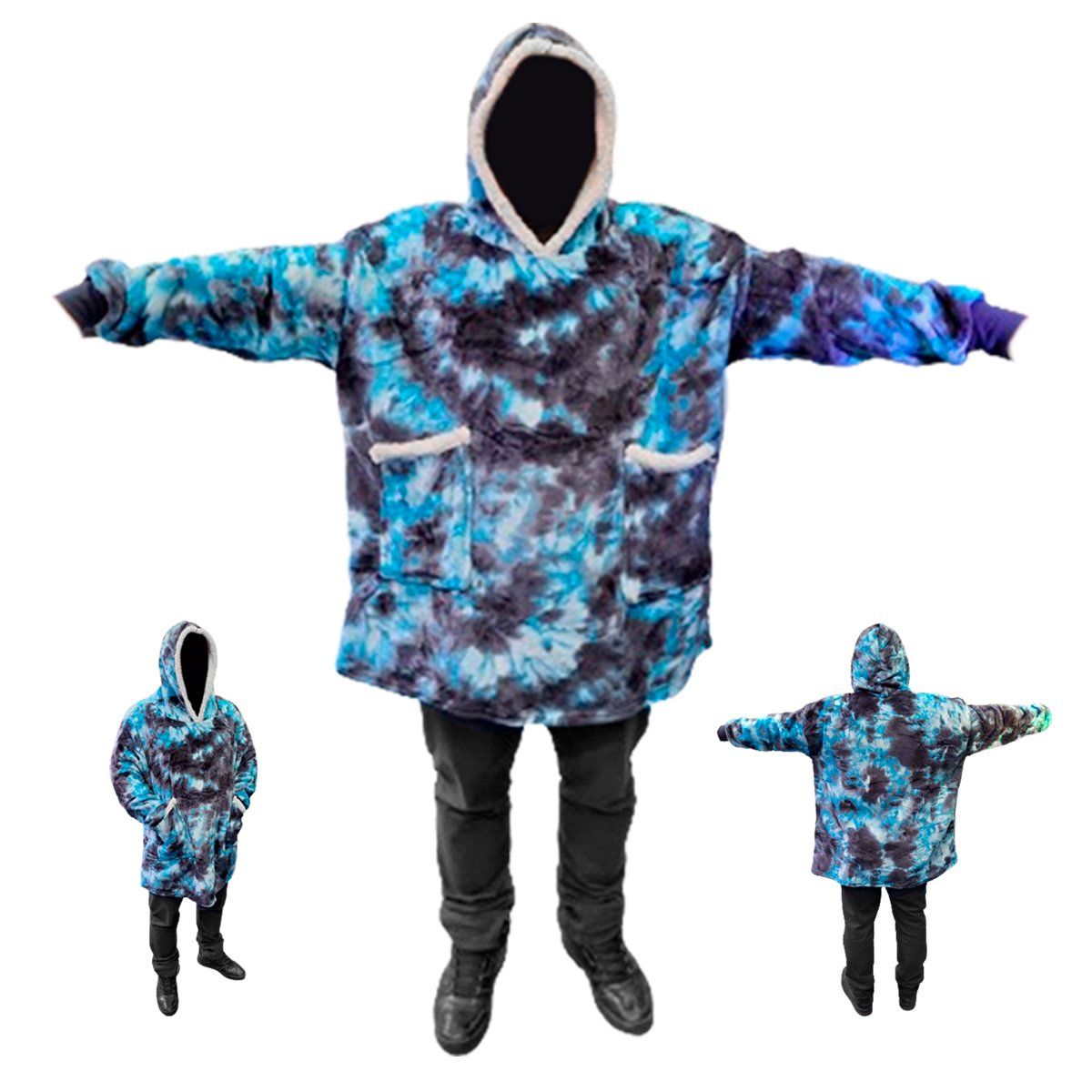 GENERICO - Poncho Chiporro Frazada Sherpa De Felpa Con Capucha Invierno