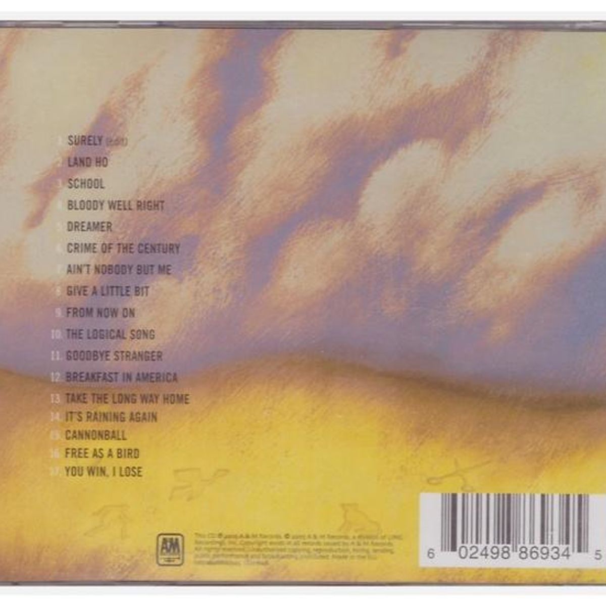 HITWAY MUSIC - SUPERTRAMP - RETROSPECTACLE SUPERTRAMP ANTHOLOGY - CD