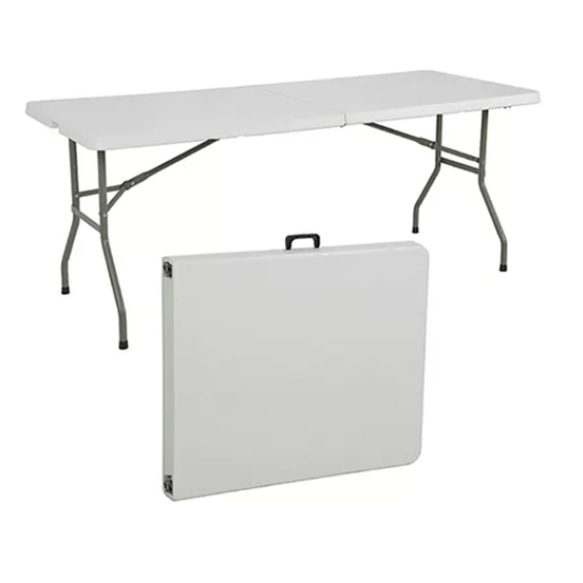 GENERICO - Mesa Plegable Tipo Maleta Blanca