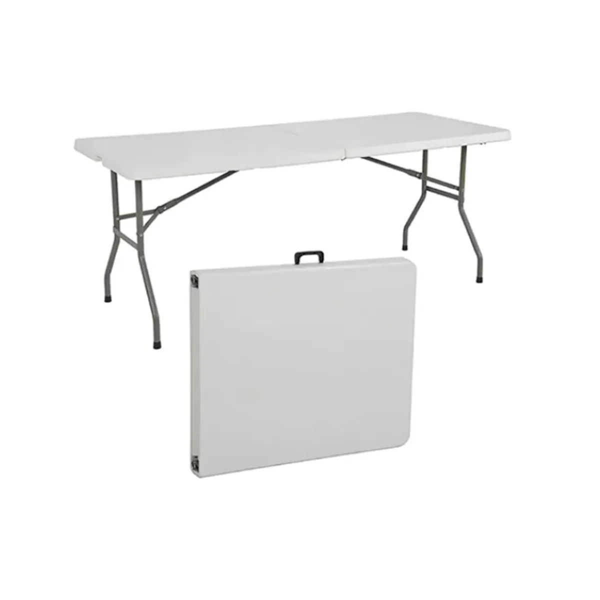 GENERICO - Mesa Plegable Tipo Maleta Blanca
