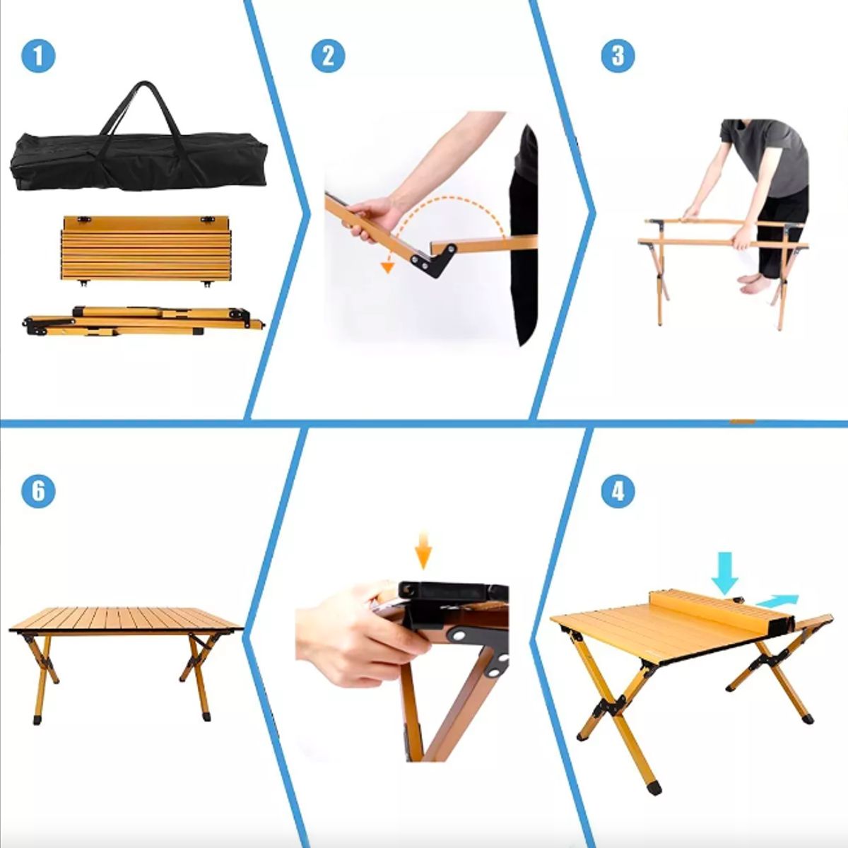 GENERICO - Mesa Multiuso Plegable Portatil Camping