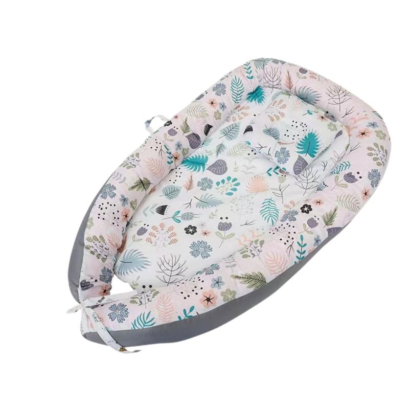 FIGLIO - Nido Colecho Bebe Cama Cojin Diseño Diseño Vegetación