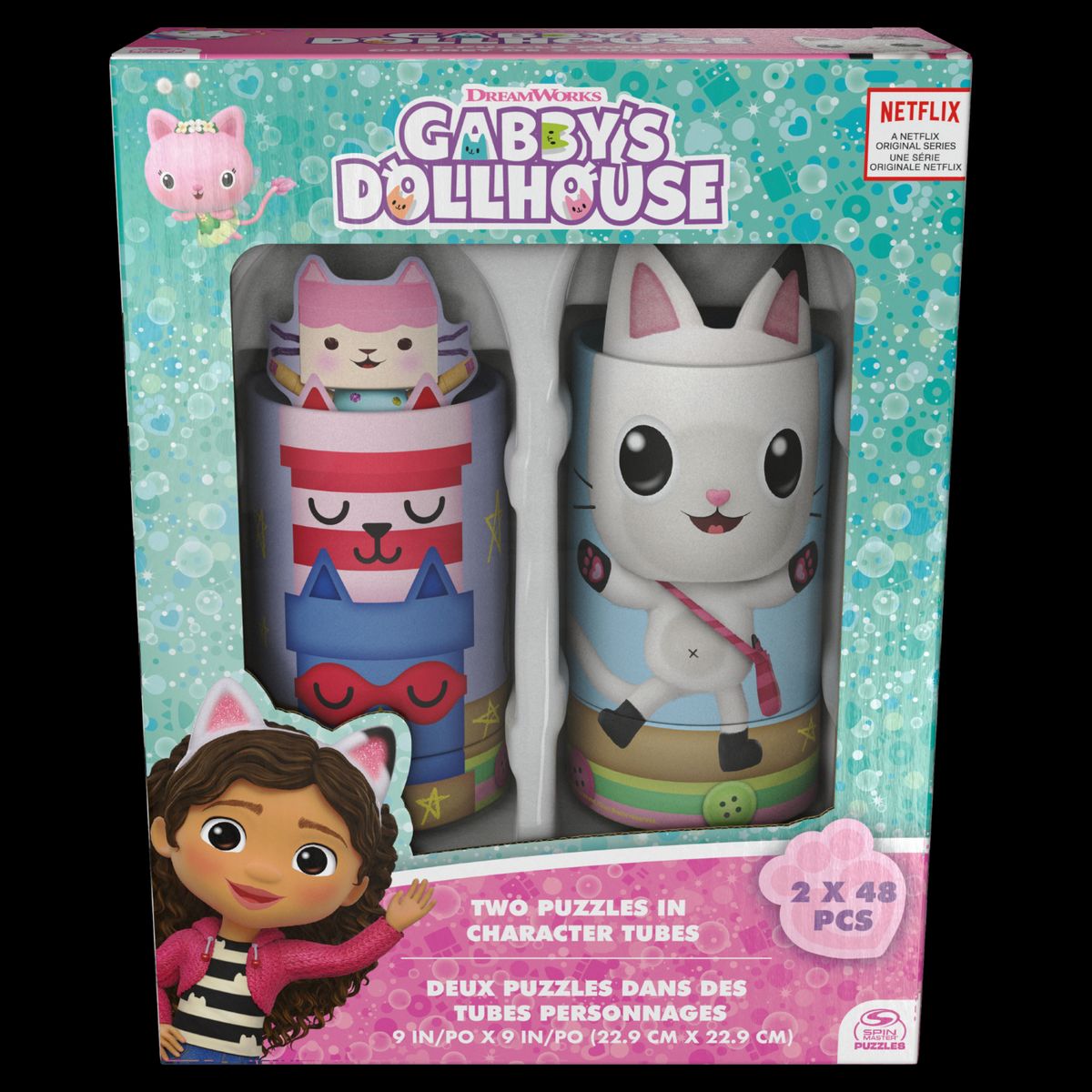 LA CASA DE GABBY - Set de 2 Puzzles Gatitubos Gabby Dollhouse.