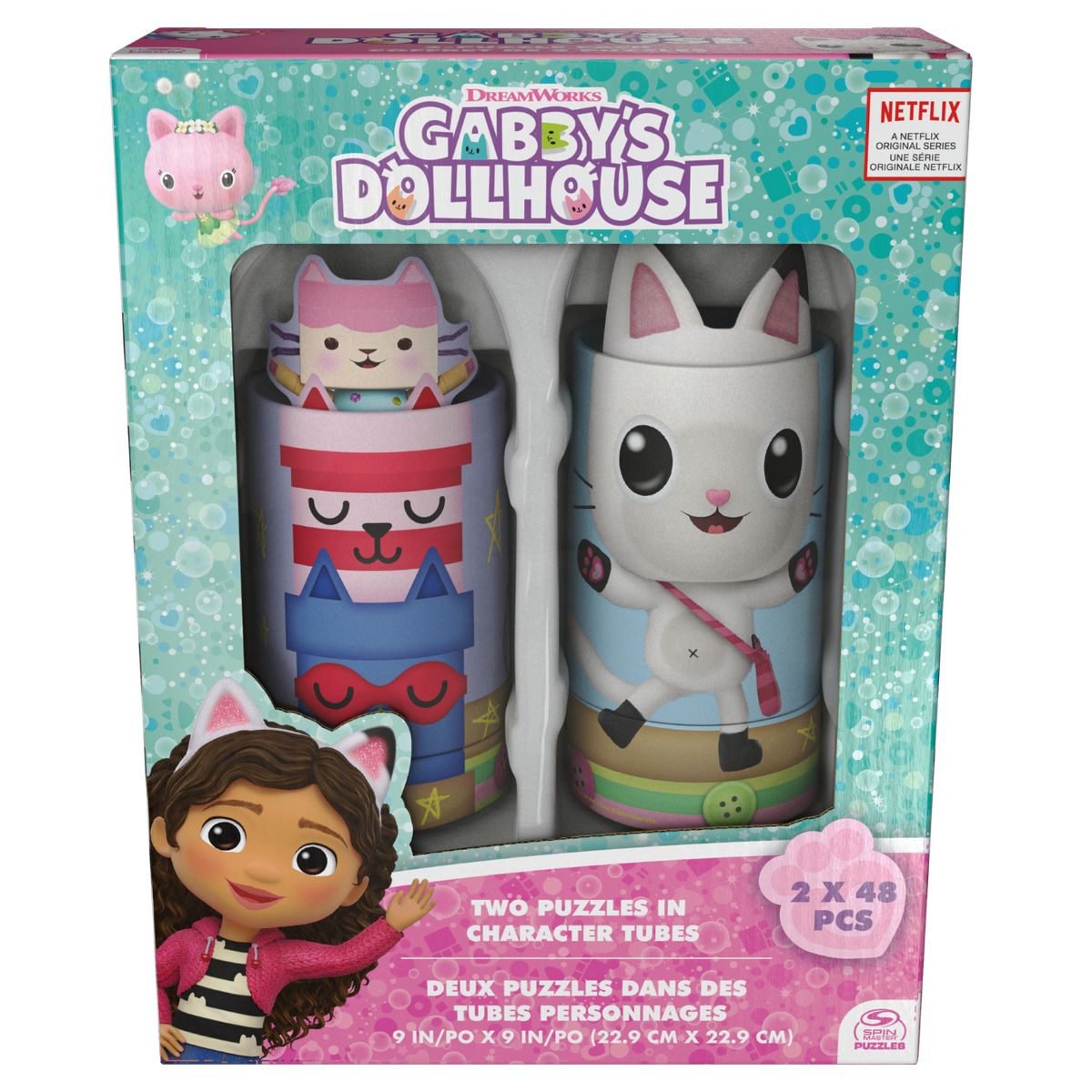 LA CASA DE GABBY - Set de 2 Puzzles Gatitubos Gabby Dollhouse.