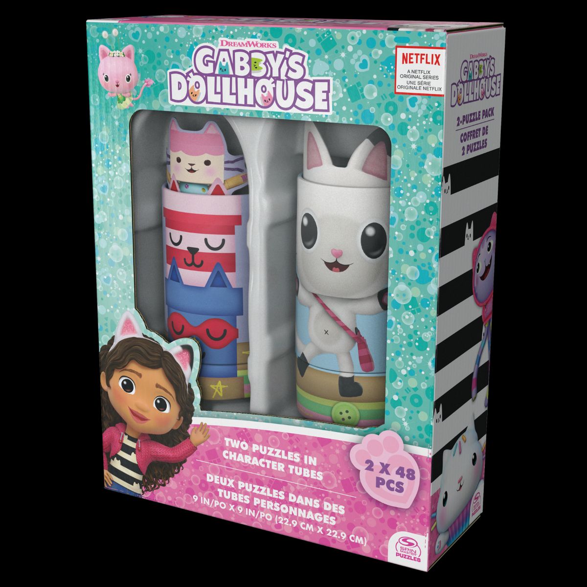 LA CASA DE GABBY - Set de 2 Puzzles Gatitubos Gabby Dollhouse.