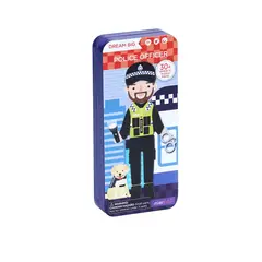 MIEREDU - Puzzle Caja Magnética Profesiones Policía