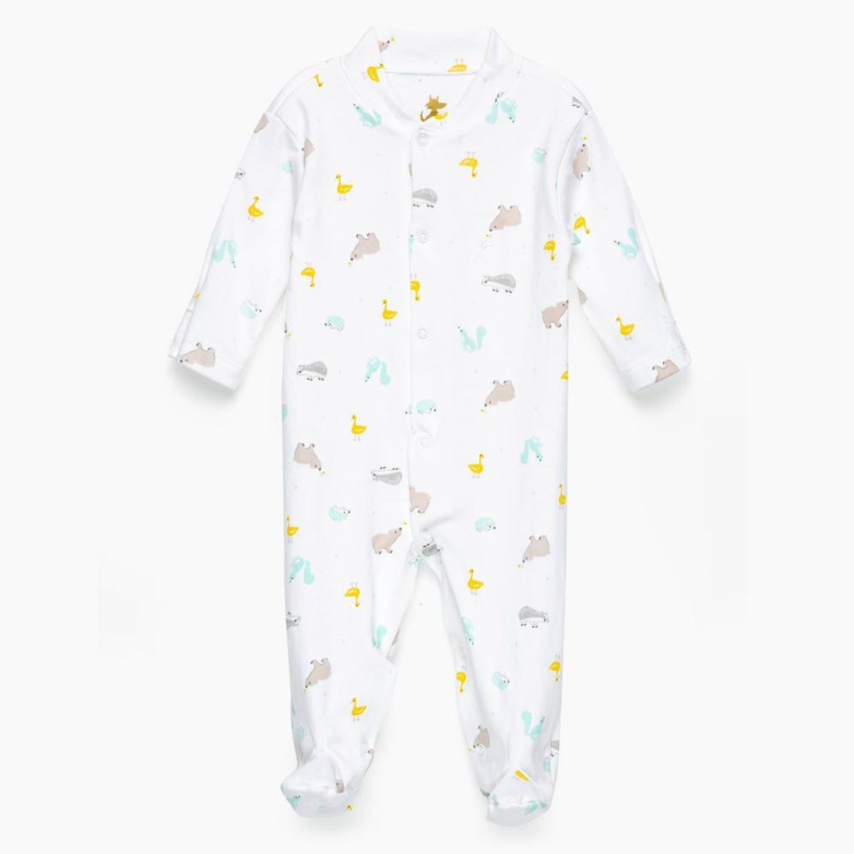 COYOTE KIDS - Enterito blanco animales algodón peruano - Blanco