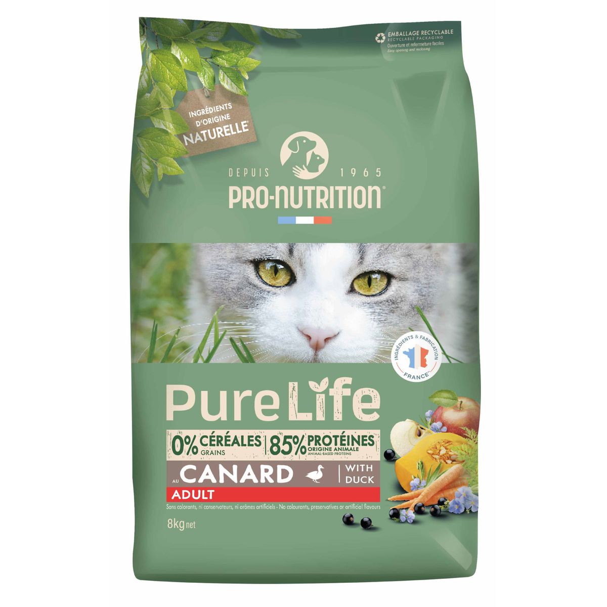 PRO NUTRITION FLATAZOR - Alimento Pure Life Adult Cat Gato 8Kg