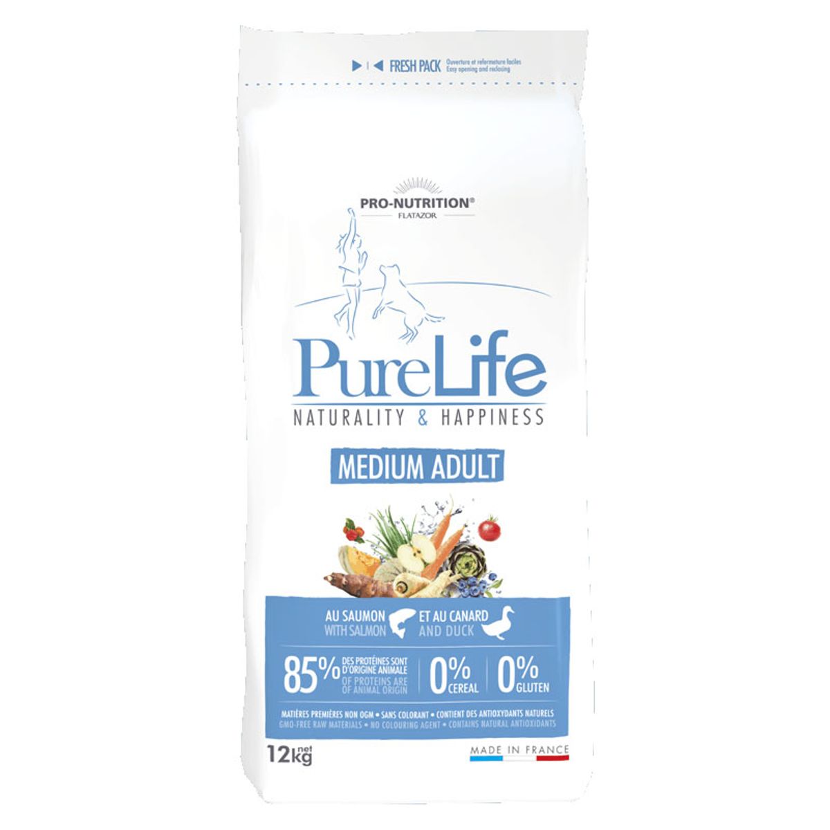 PRO NUTRITION FLATAZOR - Pure Life Alimento Adult Medium Perro 12 Kg