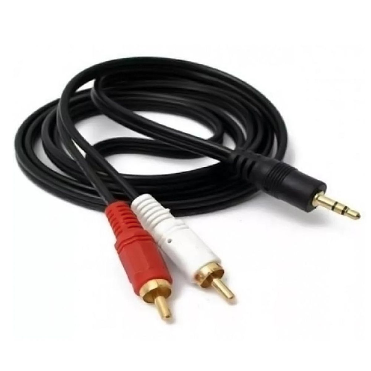 TITANIUX - Cable De Audio Auxiliar 1.5 Metros 2RCA/1Plug 3.3 ST PB-L3