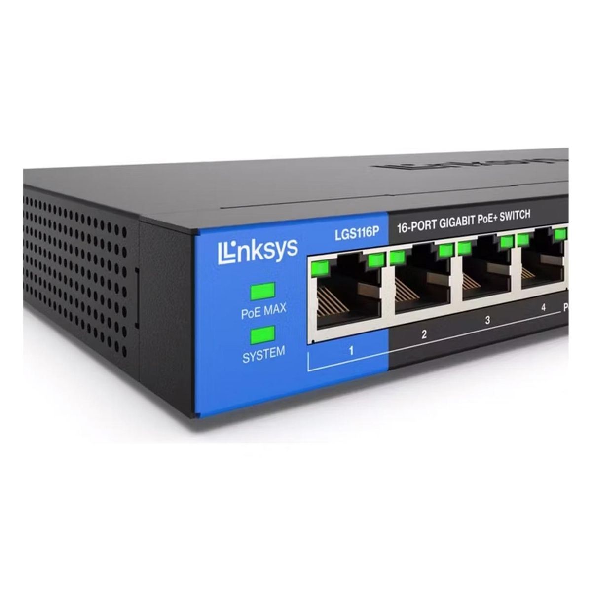 LINKSYS - Switch Linksys Lgs116p Business Poe+ 1000mbps /80 Watts 8+8