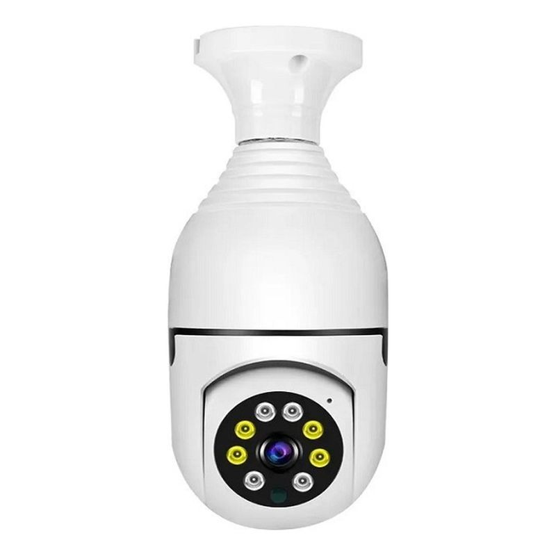 GENERICO - Camara De Seguridad Inalambrica 360° Tipo Ampolleta Wifi Ptz