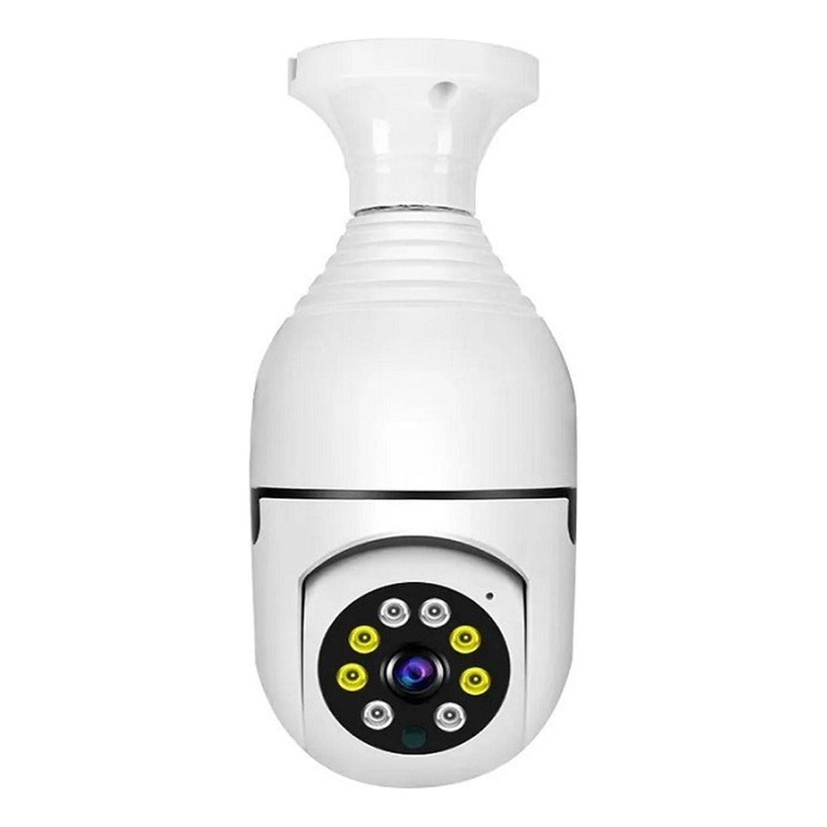 GENERICO - Camara De Seguridad Inalambrica 360° Tipo Ampolleta Wifi Ptz