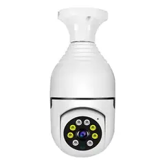 GENERICO - Camara De Seguridad Inalambrica 360° Tipo Ampolleta Wifi Ptz