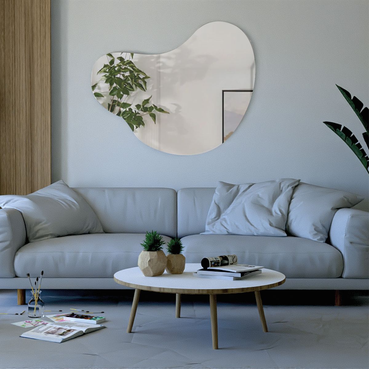 FMFURNITURE - Espejo Irregular 90x110x1.9 cm…