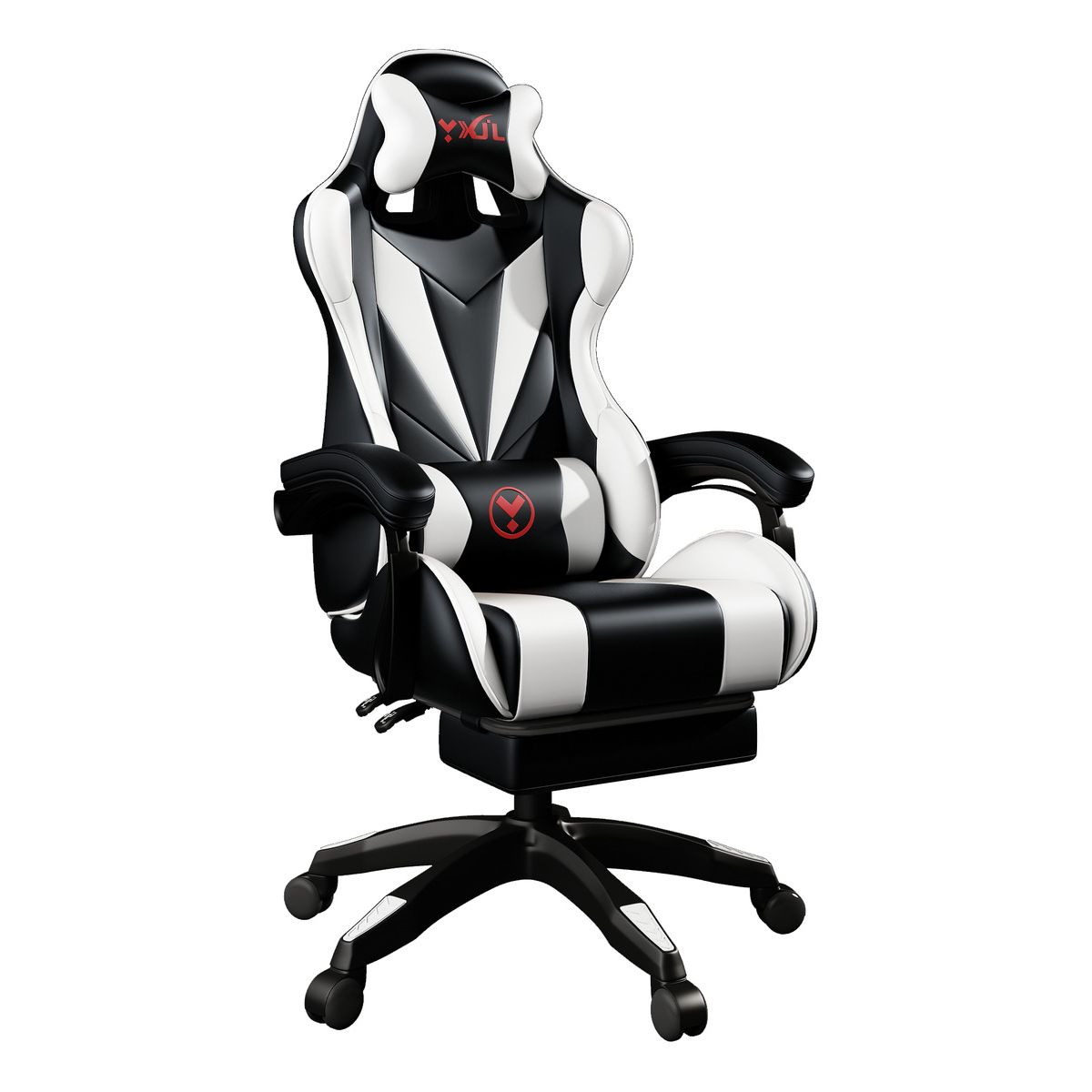 U BUY - Silla Gamer Vejia Ergonómica  Con Tapizado De Poliuretano Blanco