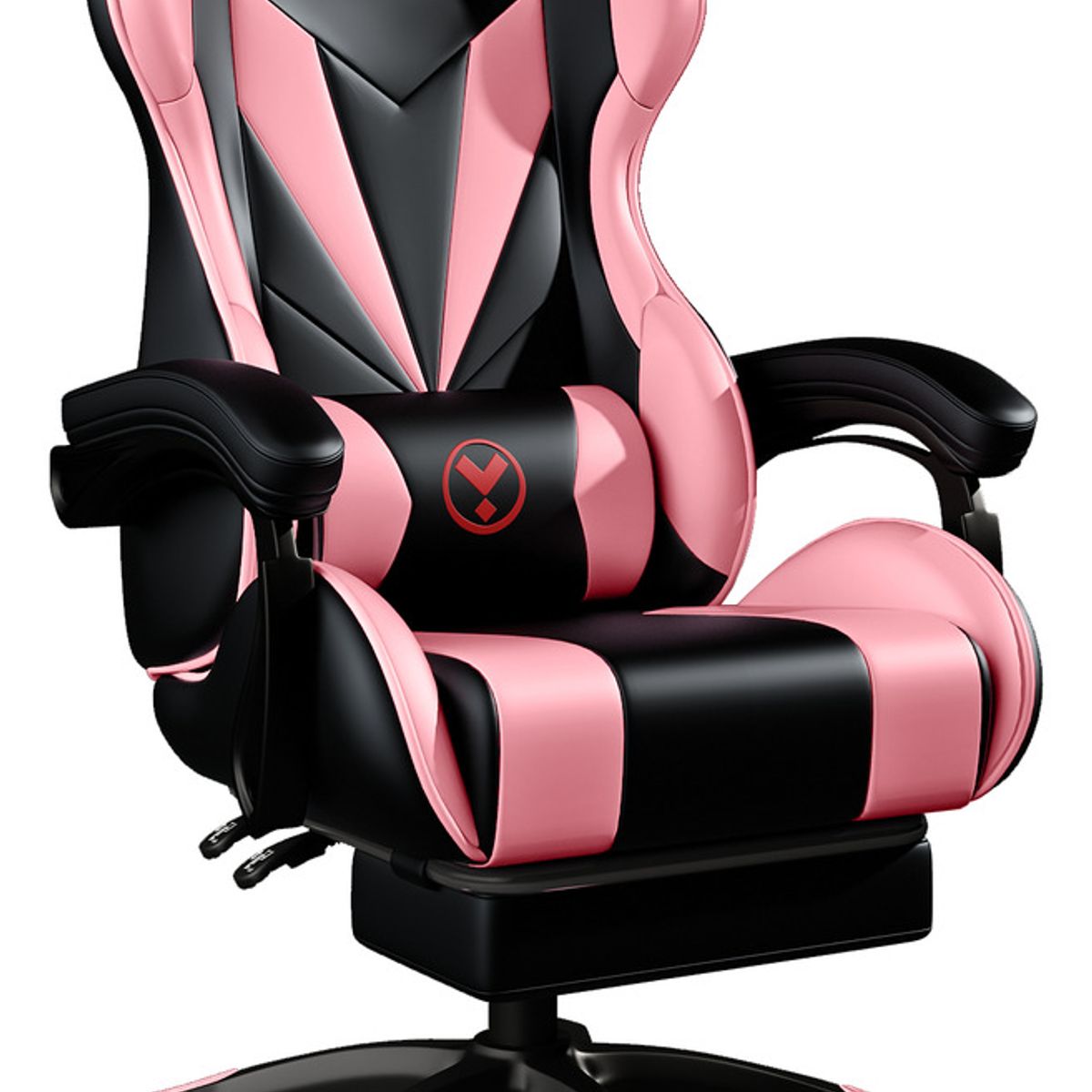 U BUY - Silla Gamer Vejia Ergonómica  Con Tapizado De Poliuretano Rosa