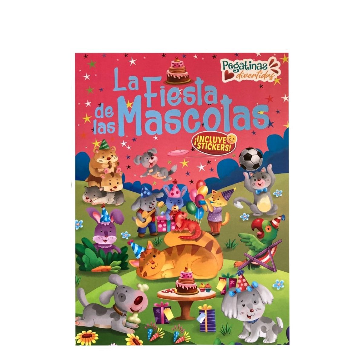 LATINBOOKS - Libro La Fiesta de las Mascotas - Incluye Stickers